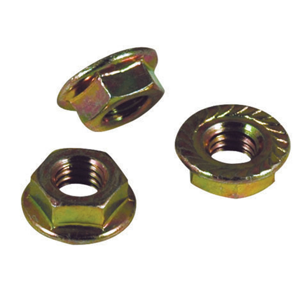 Install Bay PZGLNUT Anodized Flanged Serrated Lock Nuts 5\16in - Package of 50