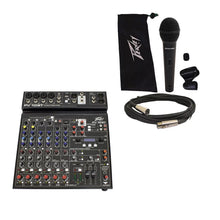 Load image into Gallery viewer, Peavey PV 10 BT 10 Channel Compact Mixing Mixer Console with Bluetooth + PVI 100 Microphone