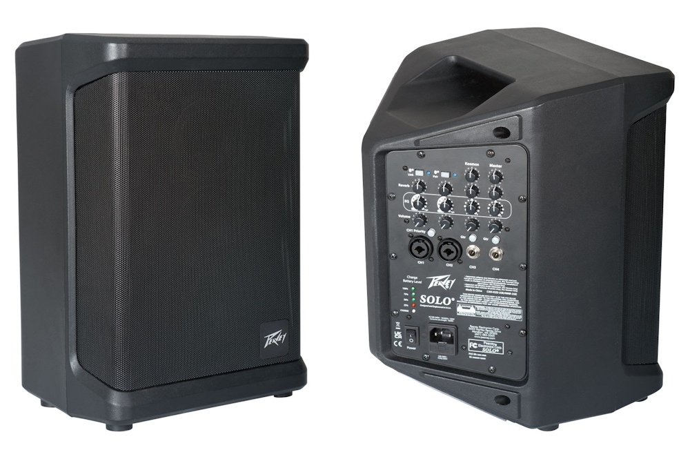 Peavey Solo Portable Battery Powered PA System with Bluetooth + Speaker Stand