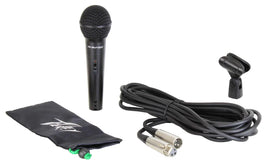 2 Peavey PVI100XLR Wired Dynamic Cardioid Microphone+Mic Clip+Cable+Mic Stand