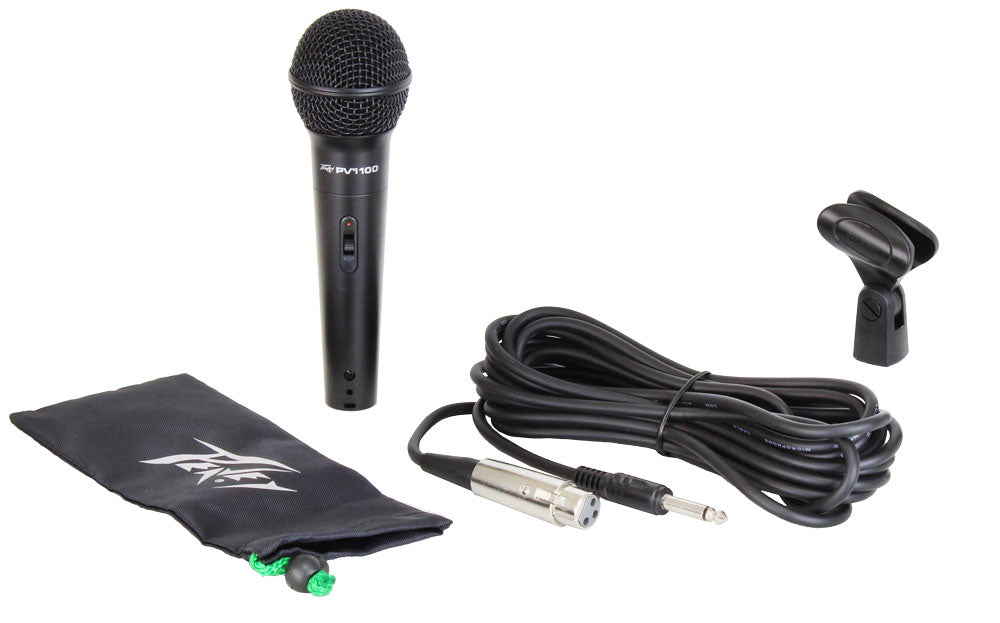 Peavey PVI 100 1/4" Dynamic Cardioid Microphone with 1/4" Cable