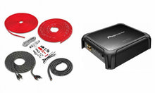 Charger l&#39;image dans la galerie, Pioneer GM-DX871 1600W Class D Mono Amplifier Bass Remote &amp; 4G Amp Kit