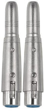 Load image into Gallery viewer, 4 AT TQTXLRF XLR Female to 1/4" Stereo Female Adapter Converter Gender Audio Coupler