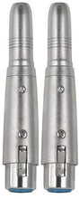 Charger l'image dans la galerie, 4 MR DJ QTXLRF1 XLR Female to 1/4" Stereo Female Adapter Converter Gender Audio Coupler