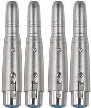 Load image into Gallery viewer, 8 AT TQTXLRF XLR Female to 1/4" Stereo Female Adapter Converter Gender Audio Coupler