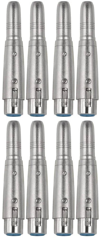 8 AT TQTXLRF XLR Female to 1/4" Stereo Female Adapter Converter Gender Audio Coupler