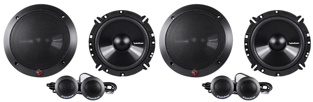 2 Rockford Fosgate PRIME R165-S 160W Peak 80W RMS 6.5" 2-Way PRIME Series Component Car Audio Speaker System