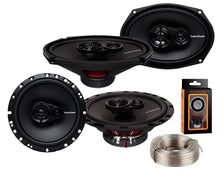 Charger l&#39;image dans la galerie, Pair of Rockford Fosgate Prime R169X3 6&quot; x 9&quot; 3-Way Prime Series Coaxial Speakers + R165X3 6. 5&quot; 3-Way Prime Series Coaxial Speakers + Absolute 100FT Speaker Wire + Magnet Phone Holder