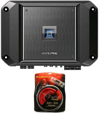 Charger l&#39;image dans la galerie, Alpine R2-A60F 4 Channel 600 Watt Class D Car Audio Amplifier &amp; KIT0 AMP Kit