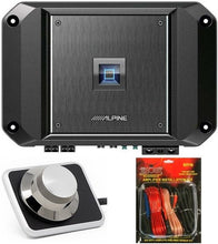 Charger l&#39;image dans la galerie, Alpine R2-A60F 4 Ch Class D Car Amplifier &amp; RUX-H01 Bass Knob &amp; KIT10 AMP Kit