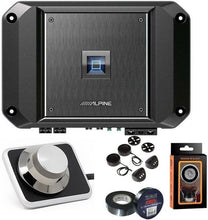 Charger l&#39;image dans la galerie, Alpine R2-A60F 4 Channel 600W Class D Amplifier RUX-H01 Bass Knob &amp; PAK1 Bundle