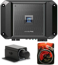 Charger l&#39;image dans la galerie, Alpine R2-A60F 4CH 600W Amplifier &amp; RUX-KNOB.2 Remote Bass Knob &amp; KIT0 AMP Kit