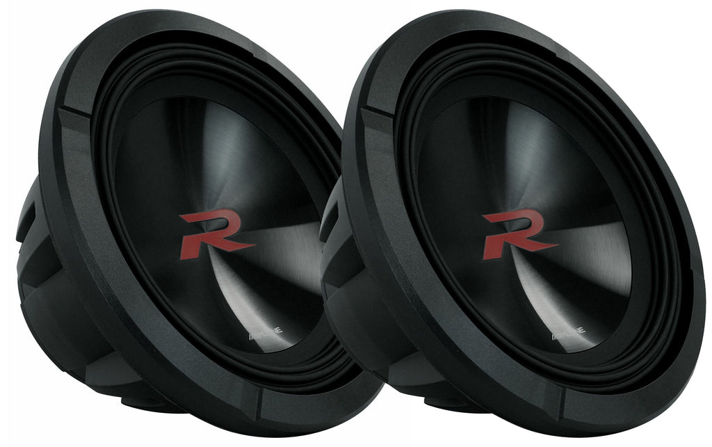 Alpine Two R2-W12D2 12-Inch Dual 2 Ohm Subwoofers Bundle