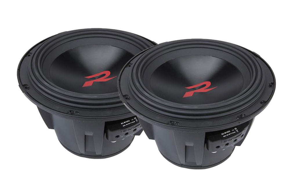 2 Alpine R2-W12D4 Car Subwoofer 2250W Max, 750W RMS 12" R-Series Dual 4-Ohm Car Subwoofer