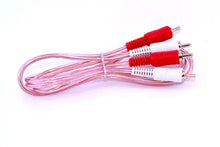 Charger l&#39;image dans la galerie, Crux RCA-15MM  RCA Male-to-Male Cable, Clear Jacket 15 ft.