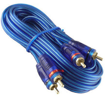 Charger l&#39;image dans la galerie, RCA Interconnect Audio Cables 17 Feet 6 Pair (Blue)