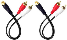 Load image into Gallery viewer, 4 Absolute 1F2M RCA Interconnect Cable Wire Marine Car Amplifier Stereo Home Audio