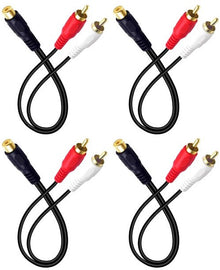 8 Absolute 1F2M RCA Interconnect Cable Wire Marine Car Amplifier Stereo Home Audio