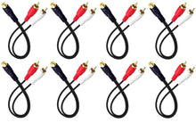 Charger l'image dans la galerie, 8 Absolute 1F2M RCA Interconnect Cable Wire Marine Car Amplifier Stereo Home Audio
