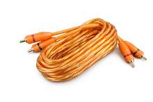 Charger l'image dans la galerie, 20 Absolute RCA6OR 6ft Orange RCA Cable 100% OFC Oxygen Copper 2-Ch Stereo Interconnect Twisted Pair Noise Reduction Gold-Plated Connectors HiFi Audio Cable for Car/Home Audio
