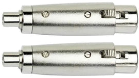 2 AT TRCAXLRF XLR Female to RCA Female Adapter Converter Gender Audio Coupler