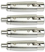 Charger l'image dans la galerie, 8 MR DJ RCAXLRF1 XLR Female to RCA Female Adapter Converter Gender Audio Coupler
