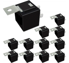 Charger l&#39;image dans la galerie, 12V 5 Pin SPDT 30/40 Amp Relay Socket Metal Tab Auto Marine homes Truck RV ATV 12 Pack