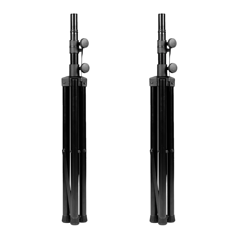 Gator Rok-It RI-SPKRSTDSET-250-AL Aluminum Tripod Speaker Stand Set with Deluxe Bag