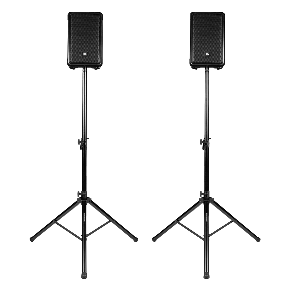 Gator Rok-It RI-SPKRSTDSET-250-AL Aluminum Tripod Speaker Stand Set with Deluxe Bag