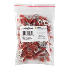 Charger l'image dans la galerie, Install Bay RNRT14 Red Nylon Ring Terminal 22-18 Gauge 1/4 inch - Package of 100