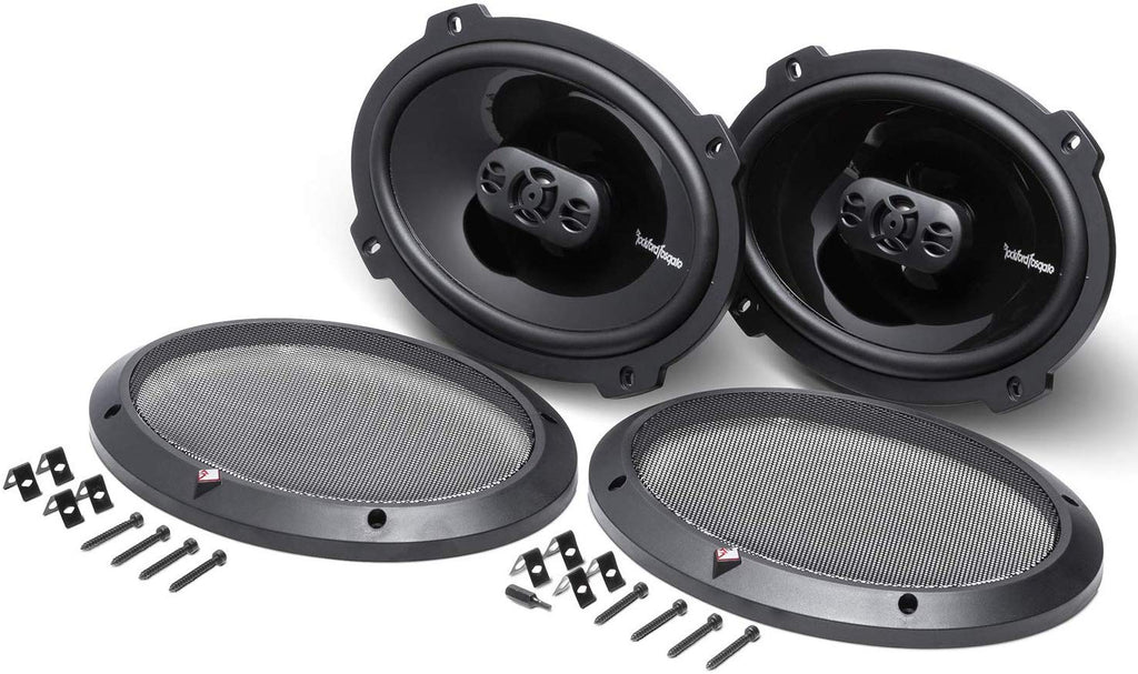 2 Rockford Fosgate Punch P1694 6" X 9" 300W 4-Way + P1683 260W Peak (130W Rms) 6" X 8" Punch Series 3-Way Full Range Coaxial Speakers - 4 Speakers