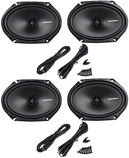 2 Rockford Fosgate R168X2 Prime 220W Max (110W RMS) 6" x 8" 2-Way PRIME Series Coaxial Car Speakers