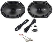 Charger l&#39;image dans la galerie, Rear Rockford Fosgate R168X2 6x8 Inch Speaker Replacement Kit For 1995-2003 Ford Windstar