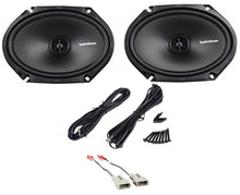 Charger l&#39;image dans la galerie, Rear Rockford Fosgate R168X2 6x8 Inch Speaker Replacement Kit + Harness For 1997-1998 Ford F-150