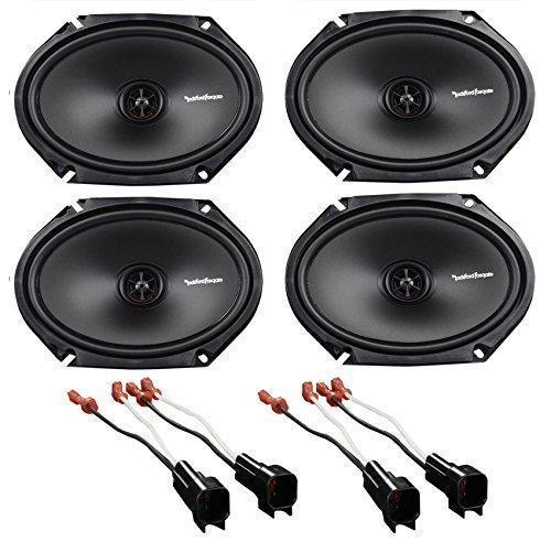 Rockford 6x8" Front+Rear Speaker Replacement Kit For 1999-2002 Lincoln Navigator