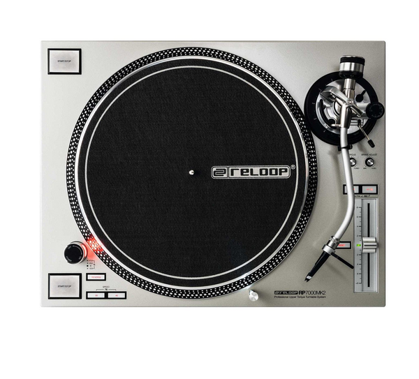 Reloop RP-7000-MK2-SLV Direct Drive High Torque Turntable (Silver)