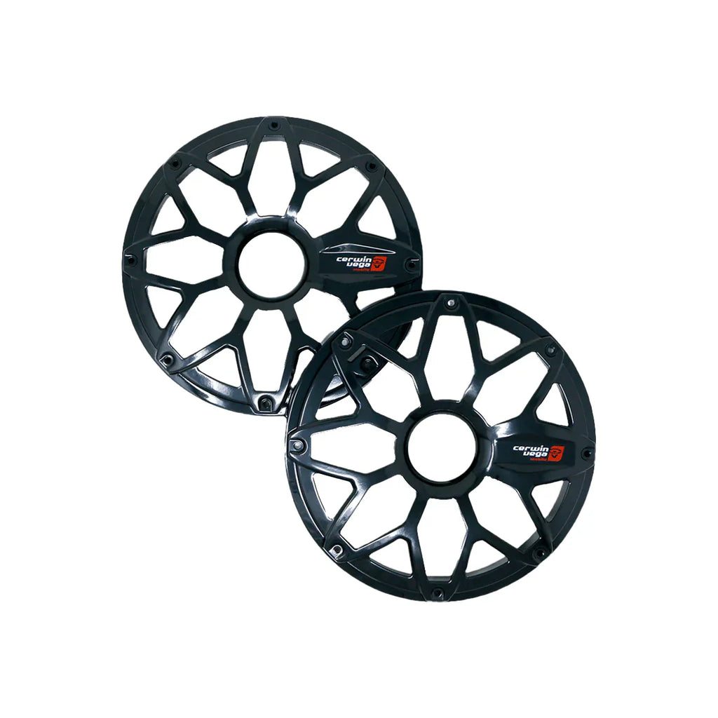 Cerwin Vega SM8FBB RPM Stroker 8" Flush Mount Speaker Grill, Steel With Powder Coating, Pair (Black)