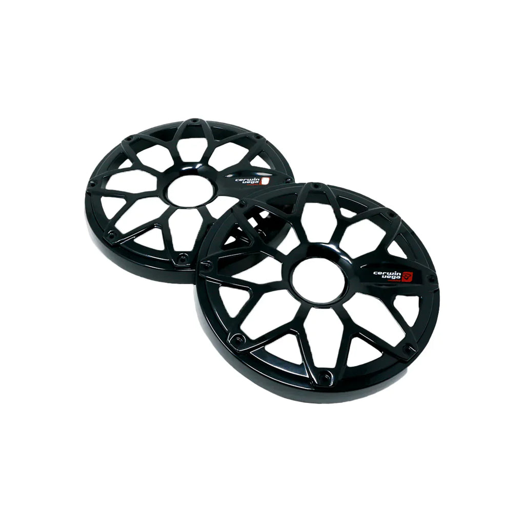Cerwin Vega SM8FBB RPM Stroker 8" Flush Mount Speaker Grill, Steel With Powder Coating, Pair (Black)