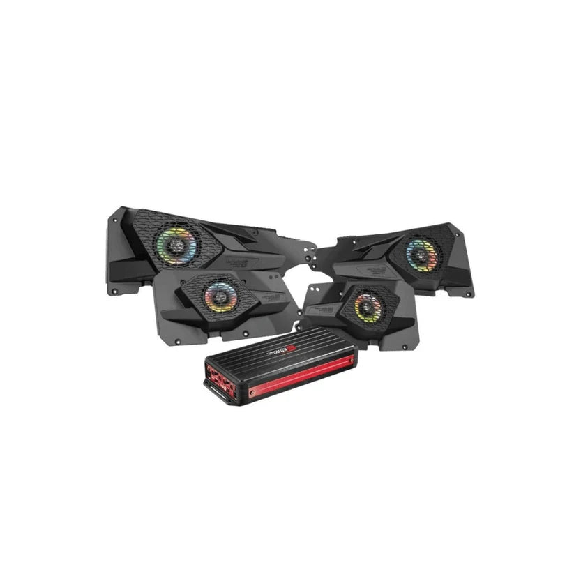 Cerwin Vega RPMRZRKD41 2014+ RZR XP Complete Audio Kit with 360W RMS Waterproof 4 Channel Amplifier