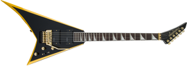 Jackson X Series Rhoads RRX24, Laurel Fingerboard, Black with Yellow Bevels