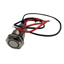 Charger l'image dans la galerie, Race Sport Lighting RS-2P16MM-LEDB 16mm LED 2-Position On/Off Switch (Blue) - Chrome Finish
