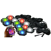 Charger l'image dans la galerie, Race Sport Lighting RS12PRGBW 12-POD RGBW Hi-Power Rock Light Complete Kit with Bluetooth APP Controls