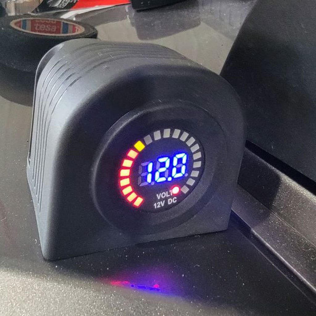 Race Sport Lighting RS50798 12V DC Volmeter Socket Volmeter Socket Input DC 12V Output :DC 5-15V