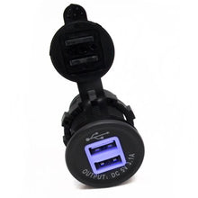 Charger l'image dans la galerie, Race Sport Lighting RS50884 2 Port USB Socket 3.1A Input: DC12V/24V Output: DC5V 3.1A Totally 4led Inside