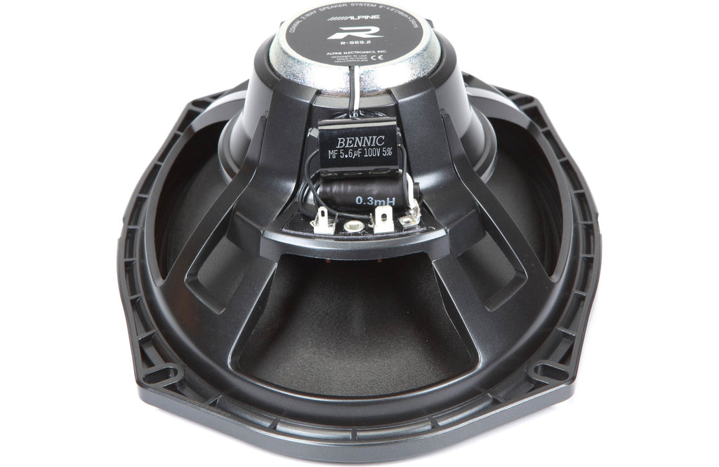 2x ALPINE R-S69.2 300w 6x9" Car Audio 2-Way Speakers+Alpine RA60F 4-Channel Amplifier