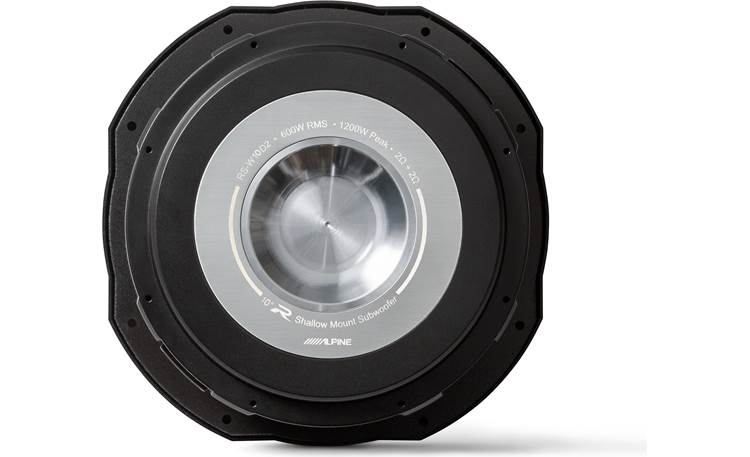 Alpine RS-W10D4 10" 1200 Watts Shallow Mount Dual 2-Ohm Voice Coil R Series subwoofer