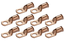 Load image into Gallery viewer, Install Bay CUR214 Copper Uninsulated Ring Terminal 2 Gauge 1/4" 10/PK