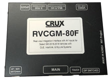 Load image into Gallery viewer, Crux RVCGM-80F Front &amp; Rear Camera Integration Interface with AV inputs for Select GM 2016-2018 Vehicles with CUE, Intellilink, &amp; MyLink Systems
