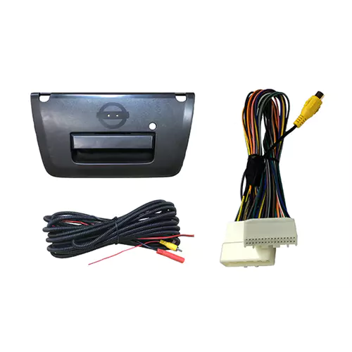 Crux RVCNS-74F Rear View Camera Integration with Tailgate Handle Camera for Nissan Frontier with 4.3” Screen