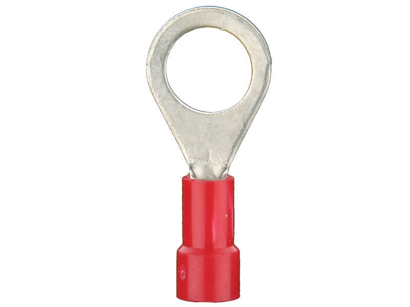 Install Bay RVRT810 Red Vinyl Ring Terminal 8 Gauge #10 - Package of 25